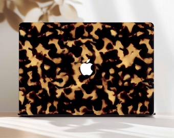 Tortoise Shell MacBook Case Air Pro 13 14 15 16 inch Leopard Hard Cover