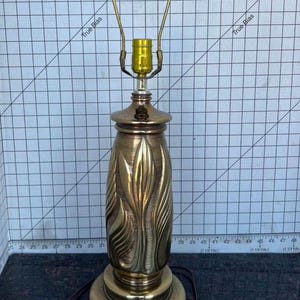 VERY RARE, Solid Brass, Mid Century Table Lamp