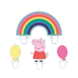  Peppa Pig - Globos de papel de aluminio para fiesta de  cumpleaños, 5 unidades : Juguetes y Juegos