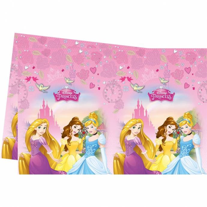 Disney Princess Pink and Yellow Plastic Party Table Cover 54 x 96 