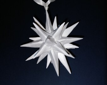 Moravian Star Ornament, Handmade, Polymer Clay