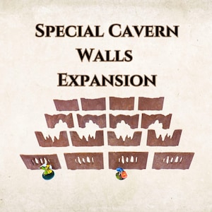 Modular Cavern Wall Expansion: Dungeons & Dragons Terrain