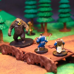 Modular Rock Bridge: Tabletop Dungeon Terrain for D&D and Wargaming