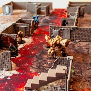 Modular Squire Dungeon Terrain Set: Tabletop RPG System for D&D