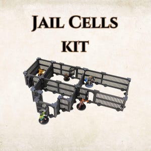 Modular Jail Cells Kit: Dungeons and Dragons Terrain