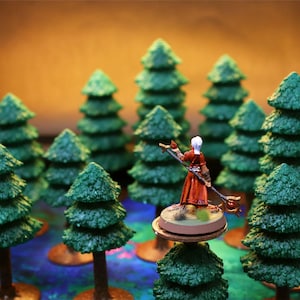 Modular Dark Pine Forest Terrain: Tabletop Gaming Scenery