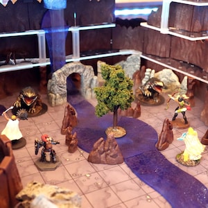 Modular River Terrain: Dungeons and Dragons, Pathfinder, and Wargaming
