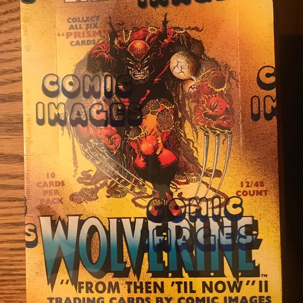 1992 Marvel Wolverine Trading Cards SEALED UNOPENED BOX - 48 Packs! Imágenes de cómics