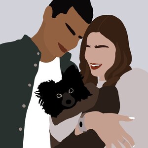 Digital Portrait Illustration/custom sizing/custom cartoon graphic portrait from photo