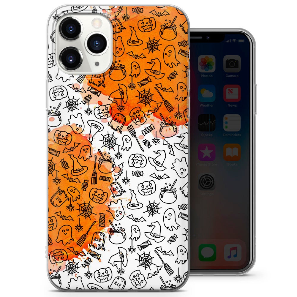 Halloween Phone Case Spooky Cover for Iphone 12 Mini 7 8 Etsy