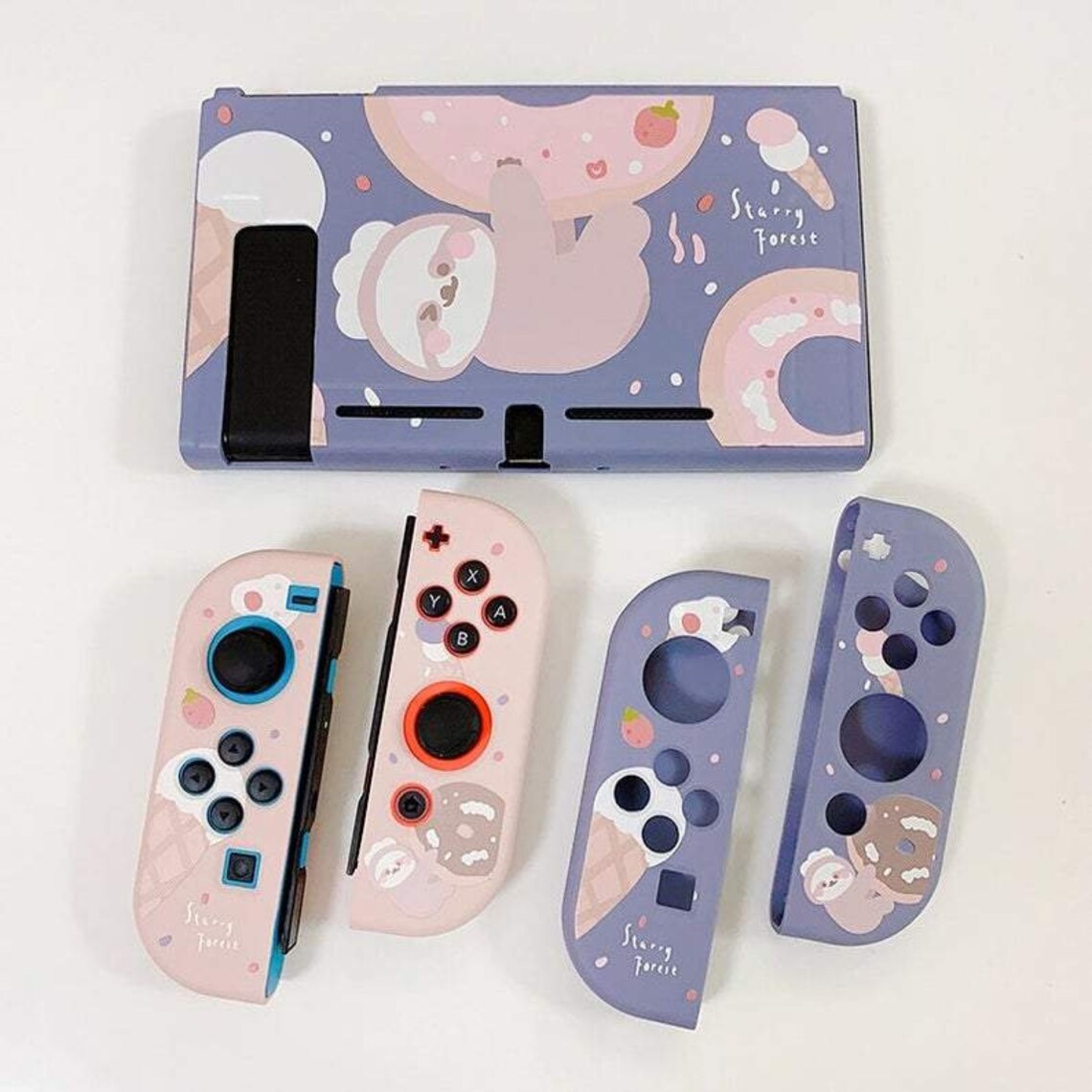 Nintendo Switch Case Cute Sloth Donut / Kawaii Soft Silicone Etsy