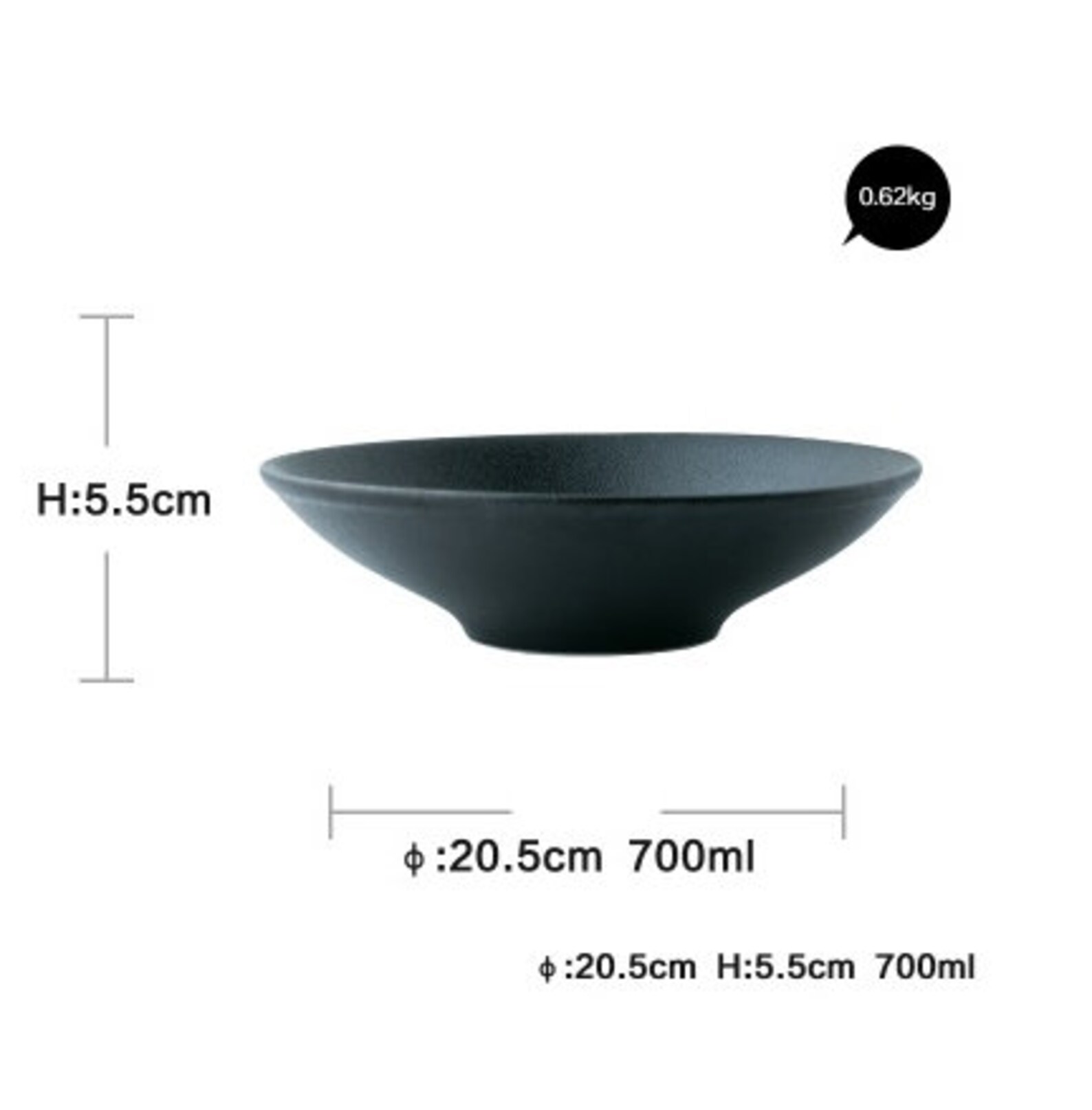 1pcs Exclusive Designed Black Ceramic Salad Bowl Fruits Etsy