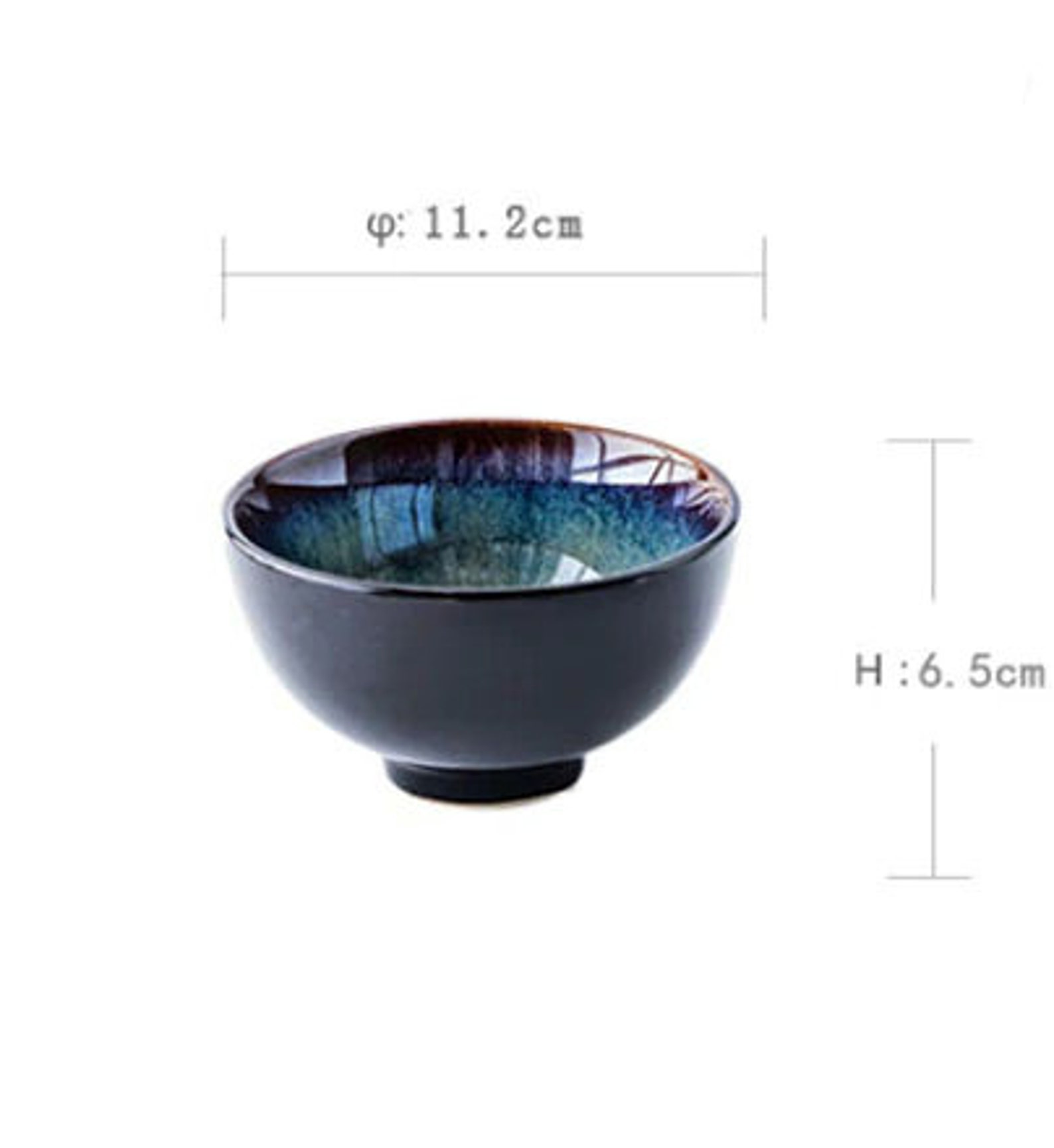 1pcs Handcrafted Japanese Ceramic Blue Bowl Dessert Bowl Etsy