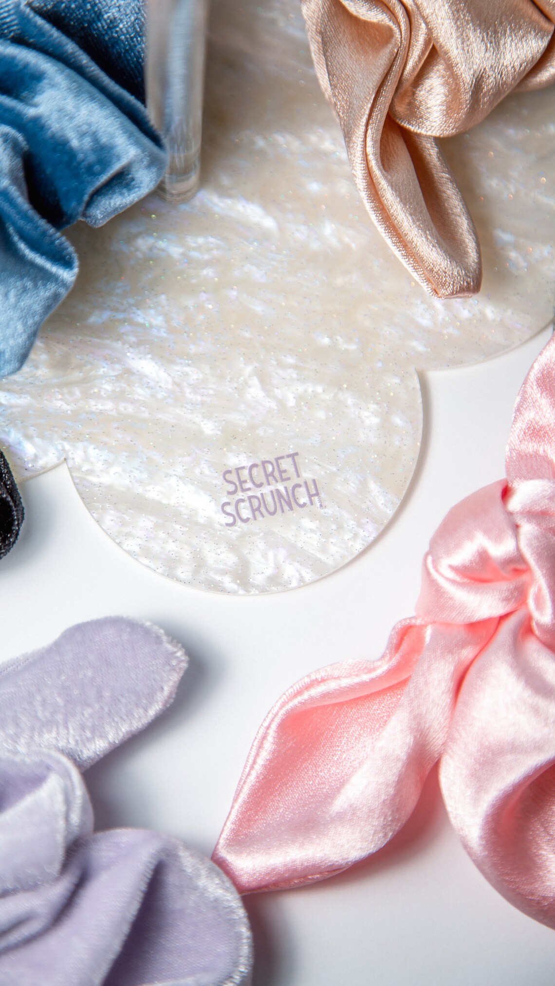 Clear Acrylic Scrunchie Stand | Iridescent Flower Base - Etsy
