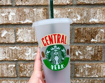 Friends Tumbler, Central Perk Cup, Starbucks Friends Cup, Christmas Gift for Friends, Stocking Stuffer, Gifts for Her, How You Doin