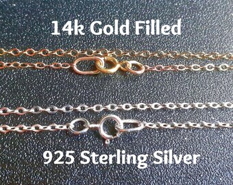 Gold Filled or Sterling Silver chain