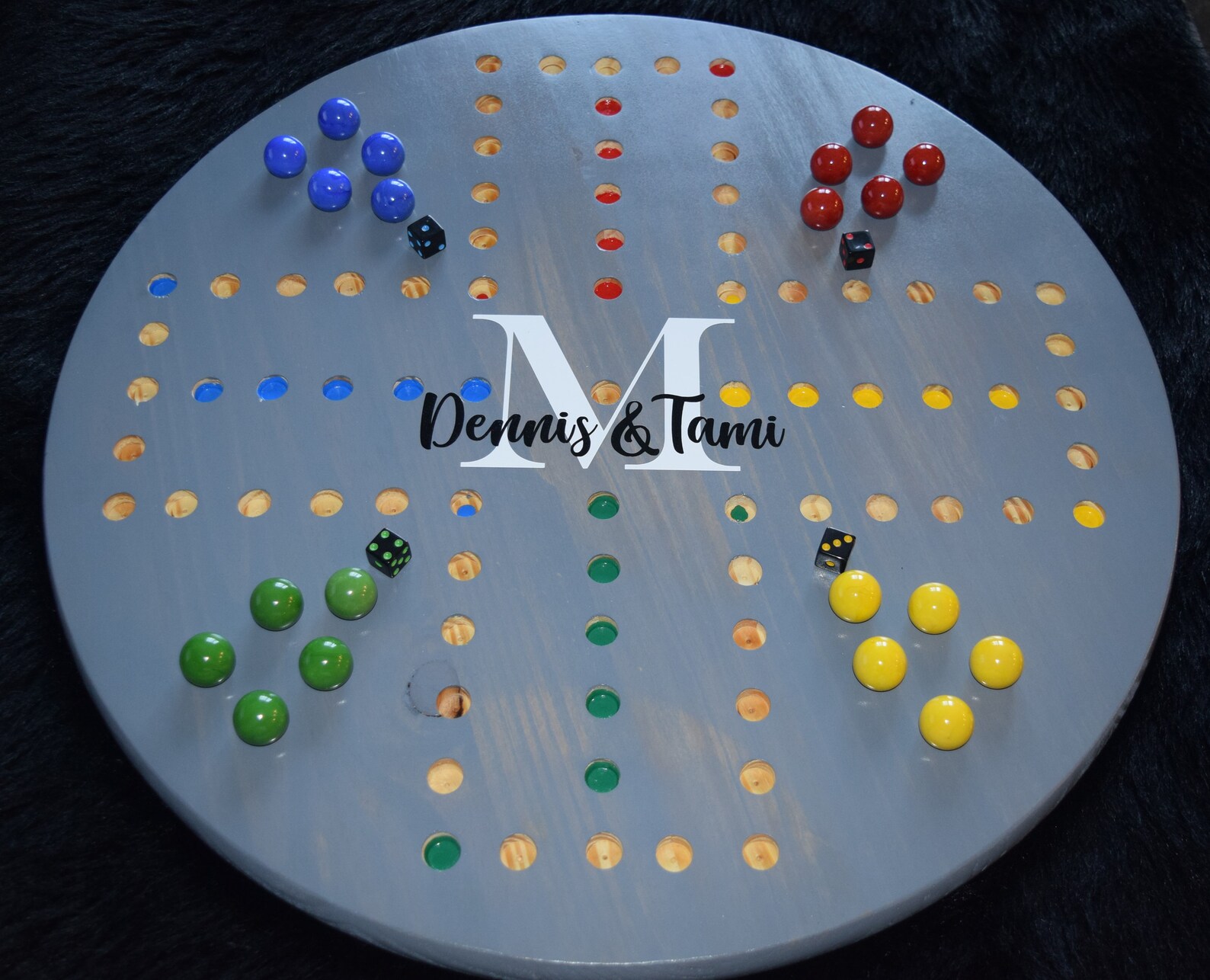 5 Hole Extra Large Wahoo / Aggravation / Dirty Marbles Game Etsy France