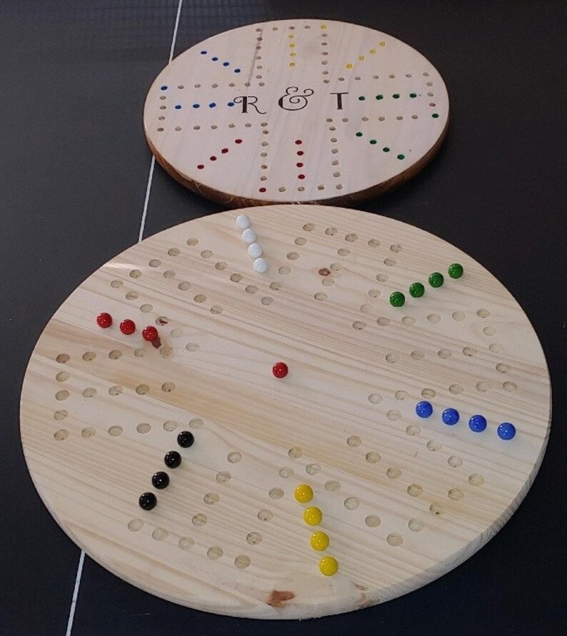 Large Aggravation Wahoo Game Board 4 6 Player Double Sided Etsy