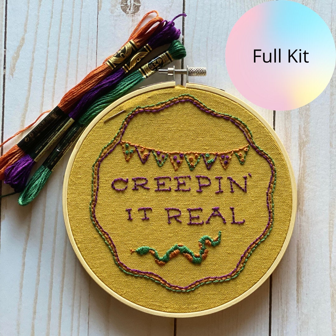 fall embroidery kits