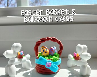 Easter Basket or Balloons dogs