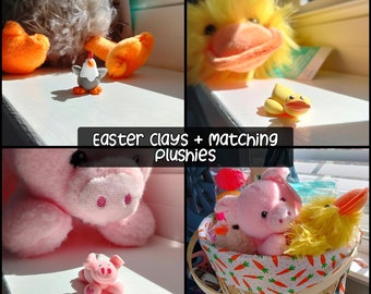 Easter Clay w Matching Plushie Boxes