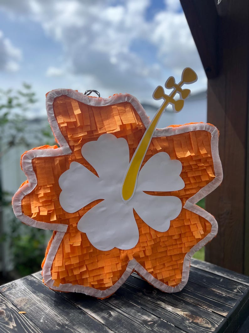Pinata Bloom Handmade Hibiscus Pinata: Tropical Party Decoration - Etsy