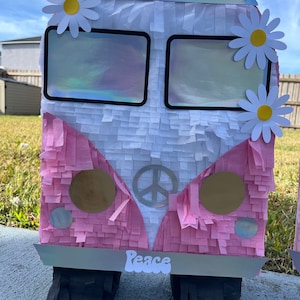 Hippie Van Pinata 60’s Themed (Custom Colors)