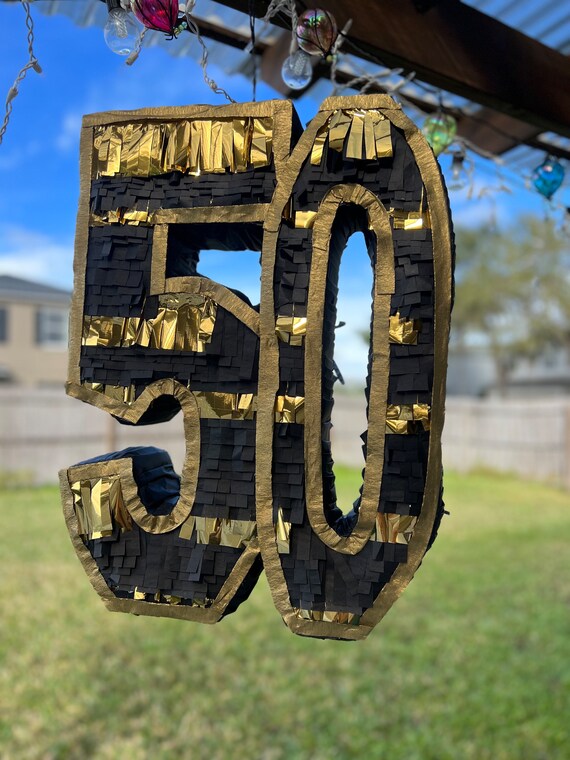 PinMart Number 50 Gold Lapel Pin – 50th Anniversary / 50th Birthday Gift
