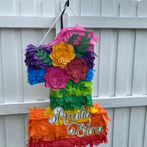 Mexican Theme colorful Pinata  Number (Available Numbers 1-9)