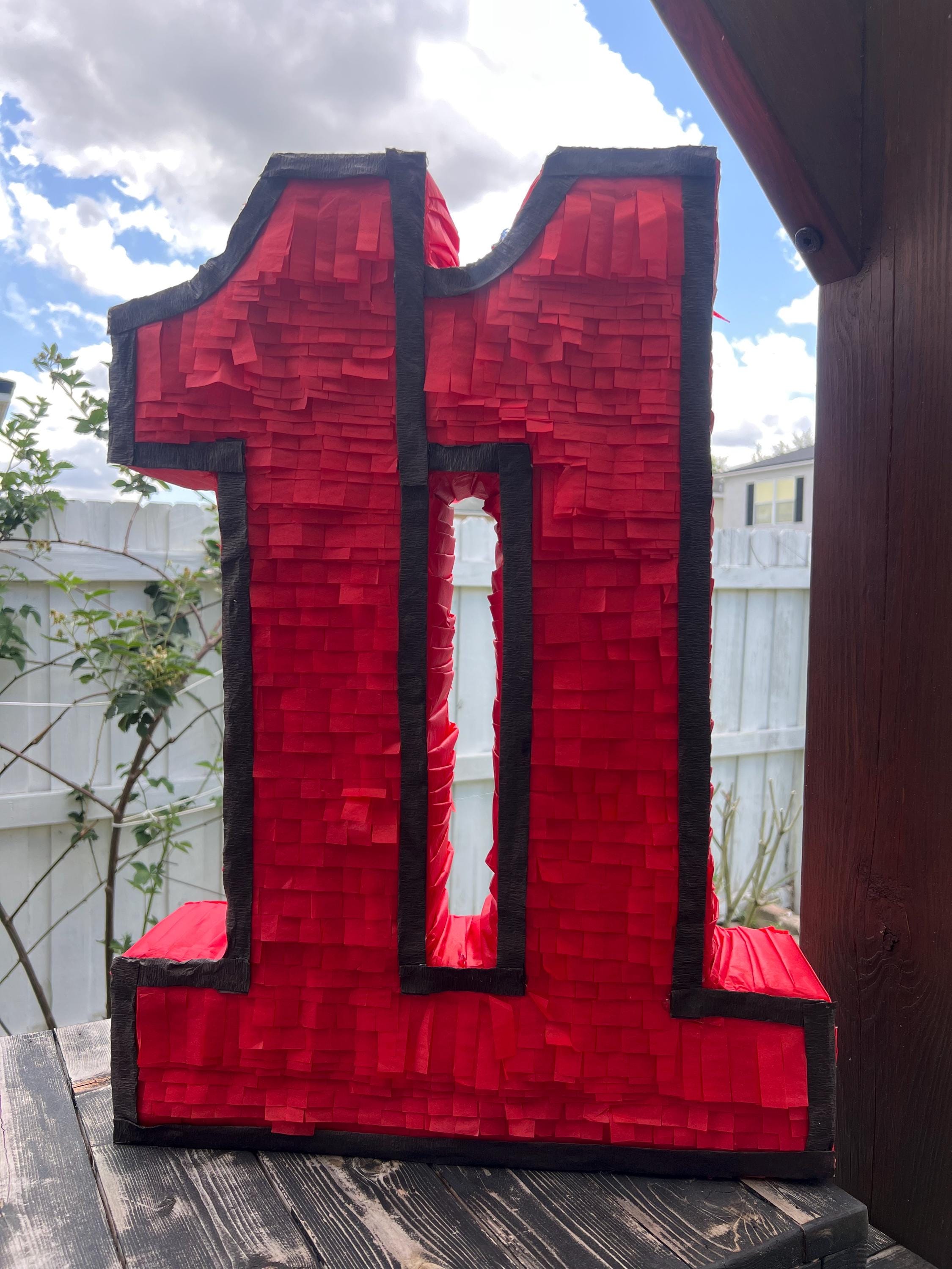 Number 11 Birthday Pinata: Custom Colors, Handmade Party Decor - Etsy