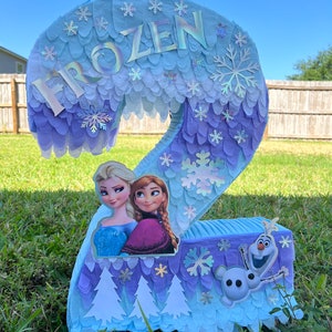 Frozen Pinata  thematic Number Pinata  (Available Numbers 1-9)