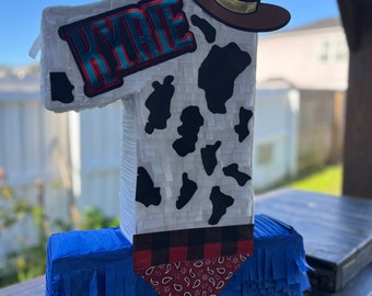 Cowboy  Pinata (Numbers available 1-9)