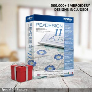 PE Design 11 – Windows Embroidery Software and 500,000 Designs | Creative Gift for Embroiderers, Custom Patterns & Easy Digitizing