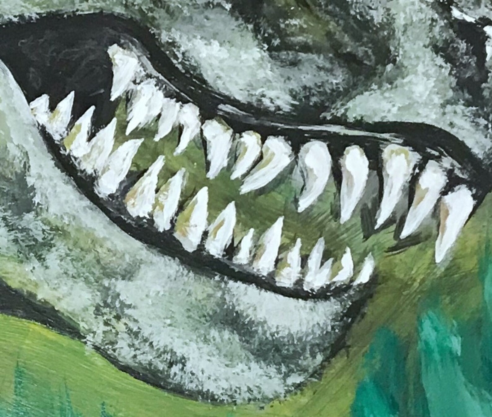 t rex painting