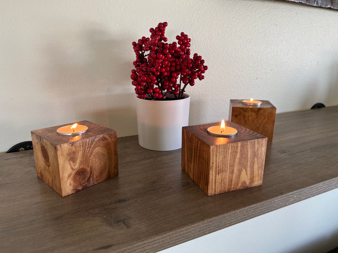 Rustic Candle Holder Etsy