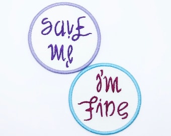 BTS "I'm Fine / Save Me" Iron-On Embroidery Patch