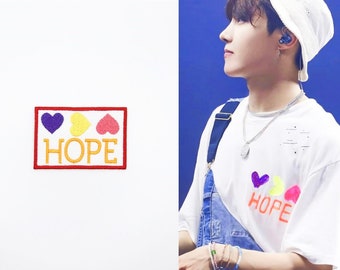 Hope "JHope 5th Muster Magic Shop t-shirt Design" Iron-On Embroidery Patch for tote bags, t-shirts, hats, jeans, coats and etc.