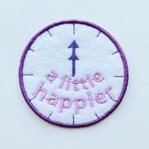 Parche bordado termoadhesivo BTS 00:00 Zero O'clock "A Little Happier" para bolsos, camisetas, gorras, jeans, abrigos, etc.
