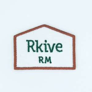 BTS RM Rkive Studio Iron-On Embroidery Patch for tote bags, t-shirts, hats, jeans, coats and etc.