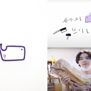 Parche termoadhesivo "Yoongi Whale Design" de Suga de BTS