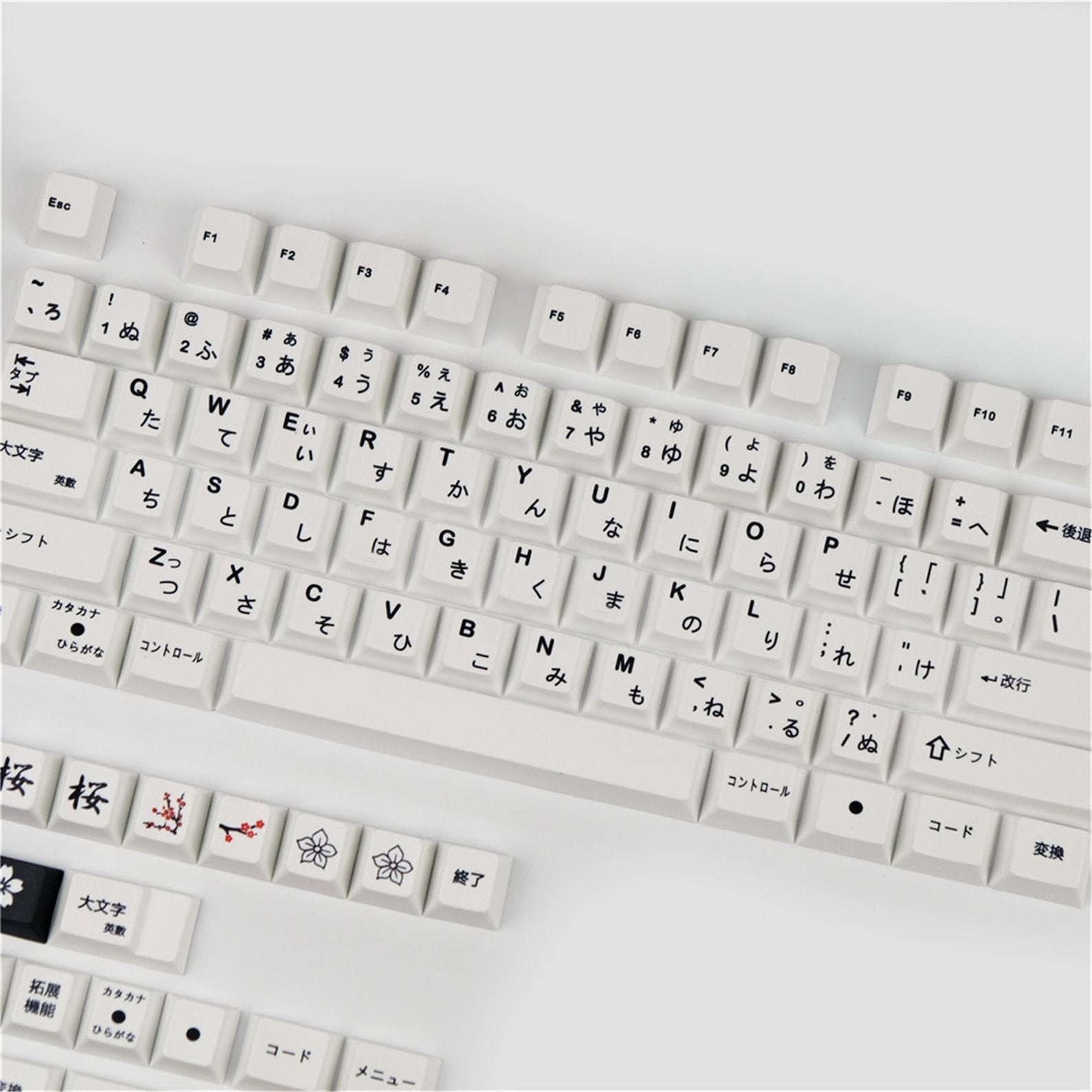 129pcs Black And White Keycaps Japanese PBT Keycaps Set Etsy