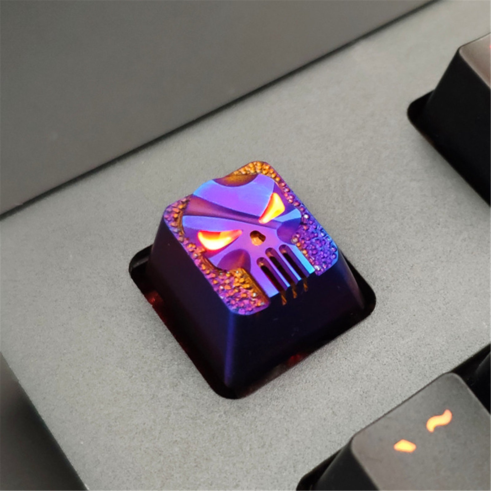 Titanium Alloy Transparent Keycap Metal Keycap MX Shaft Etsy