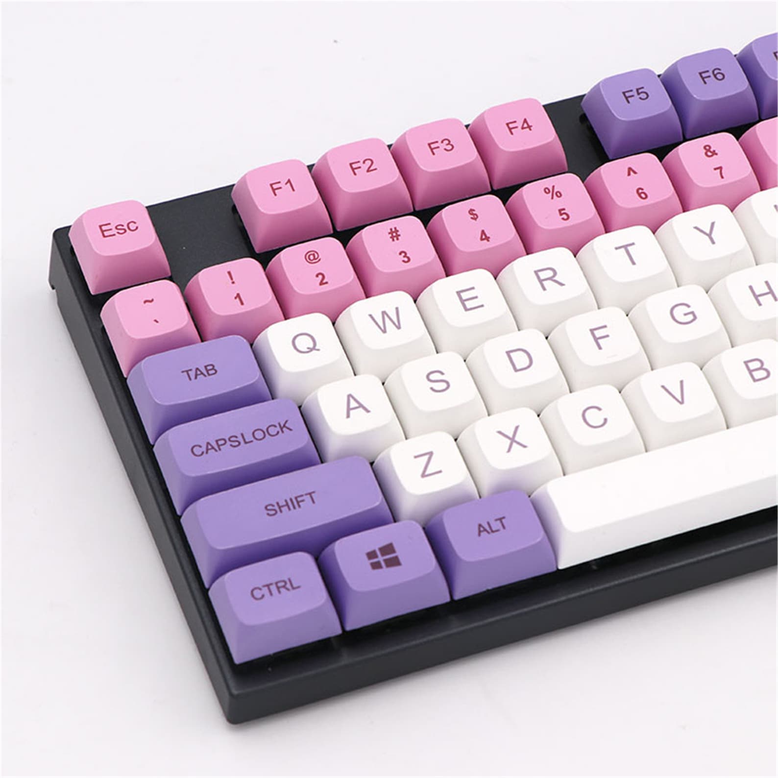 134PCS Hana Cherry Blossoms Keycaps Pink Purple PBT Key Caps Etsy