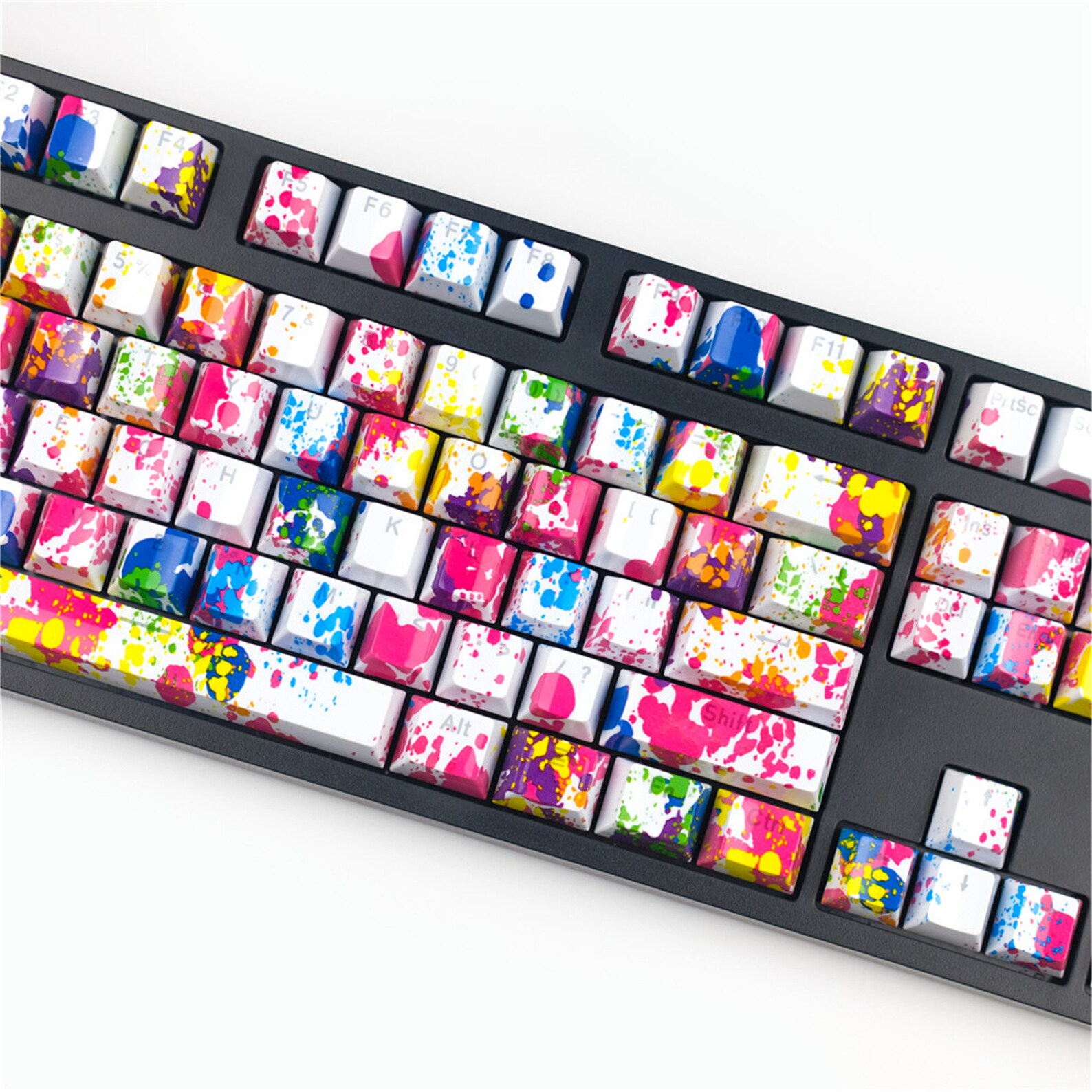 104pcs Colorful Graffiti Keycaps ABS Keycaps Set Creative Etsy
