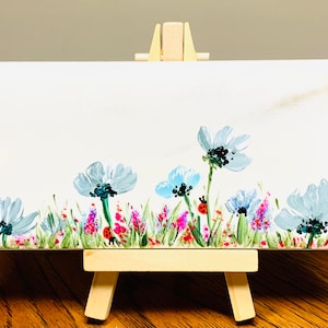 Flower art hand painted personalized ceramic tile Gift for home decor, Holiday, birthday , made to order