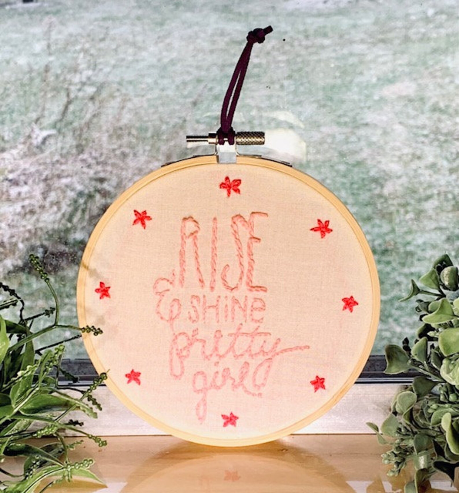 Citation brodé Hoop Art Broderie à la main Etsy