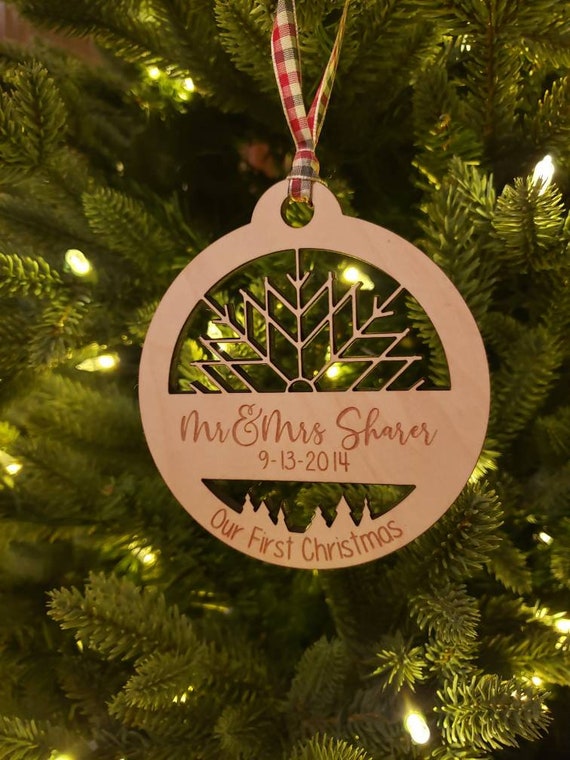 First married christmas ornament 2014 deals