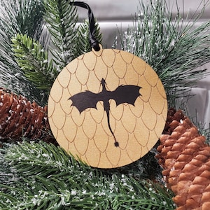 OFFICIALLY LICENSED Fourth Wing by Rebecca Yarros Andarna and Tairn Christmas ornament