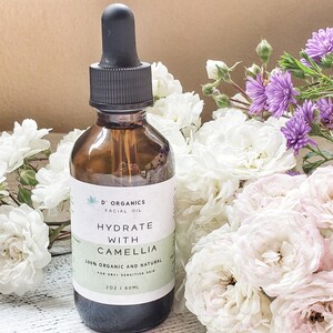 Hydrate with Camelia / Facial Oil/ Facial Serum/ Facial Moisturizer for Dry and Sensitive Skin