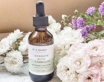 Hydrate with Camelia / Facial Oil/ Facial Serum/ Facial Moisturizer for Dry and Sensitive Skin